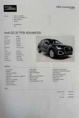 Audi Q2 35 Tfsi 150 CV DSG Advanced 02/2024